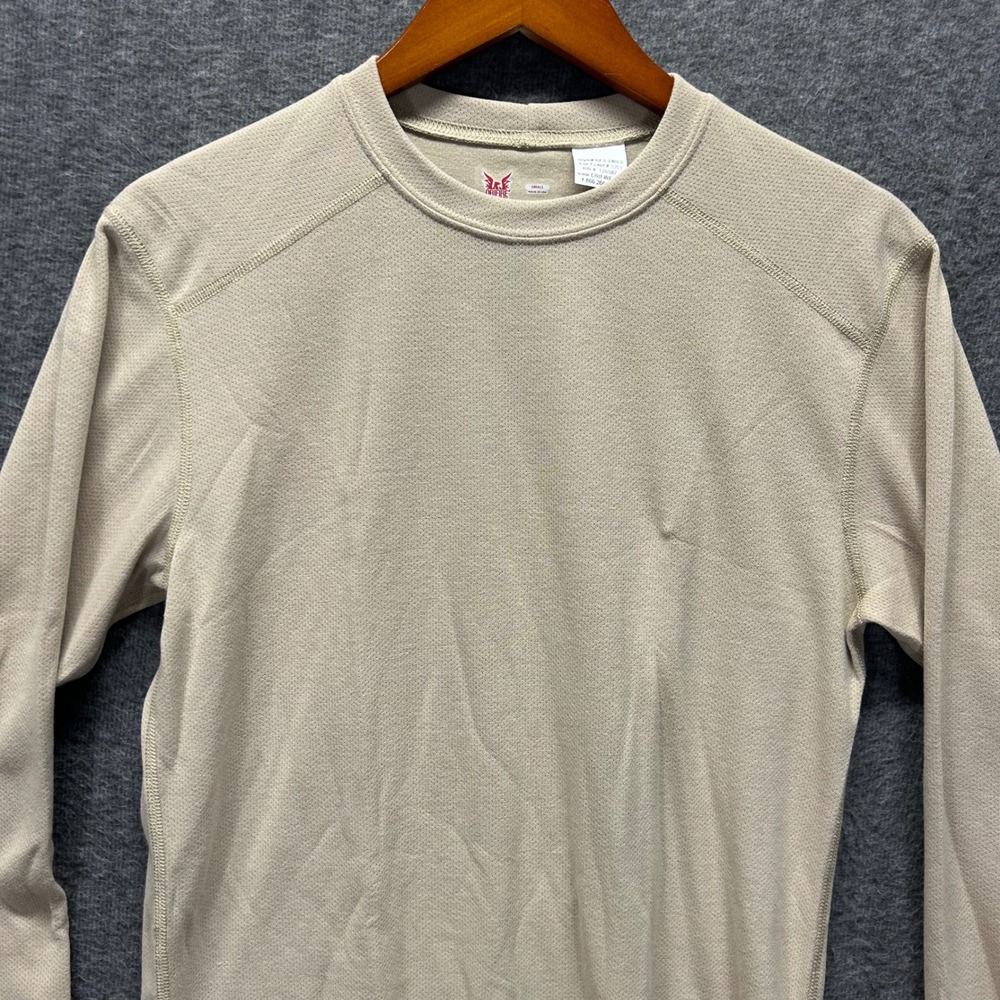 Drifire Mens FR Flame Resistant Long Sleeve Base Layer Shirt Tan Small DF2-240LS